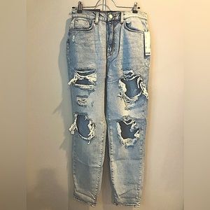 BDG urban outfitters 28 distressed mom high rise